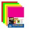 BAZIC 11" X 14" Multi Color Fluorescent Poster Board (5/Pack)